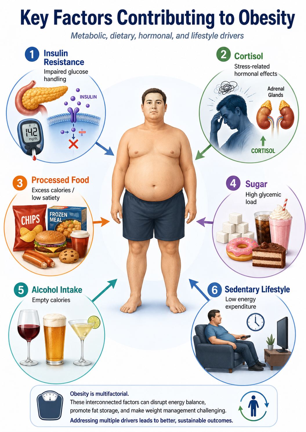 Key factors that contribute to obesity